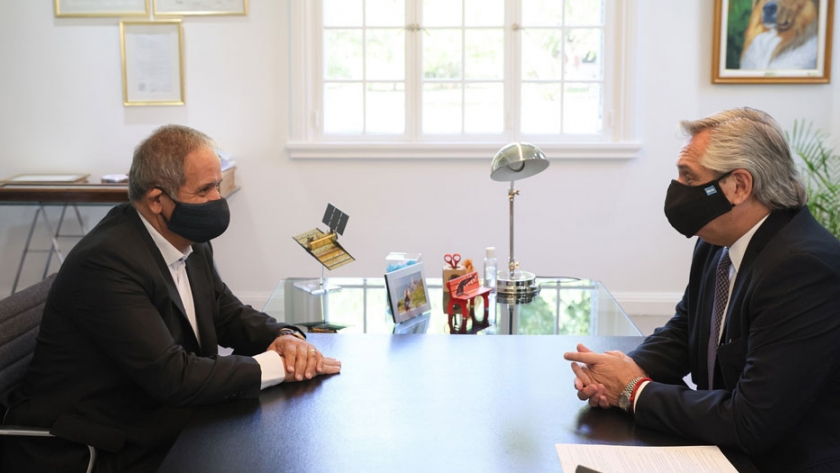 El Presidente se reunió con el secretario general de La Bancaria