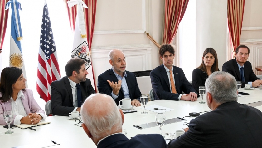 Rodríguez Larreta se reunió con senadores de los Estados Unidos y con el encargado de las relaciones exteriores de la Unión Europea