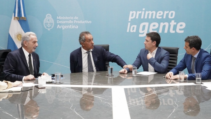 Scioli abordó con empresarios sanjuaninos planes de inversión y estrategias para la sustitución de importaciones