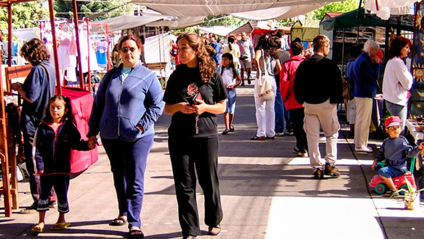 La Feria de Artesanos en El Bolsón 