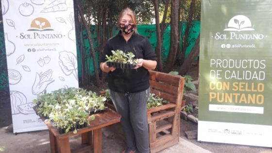 Un municipio y un grupo de productores adquirieron bandejas hortícolas de Sol Puntano