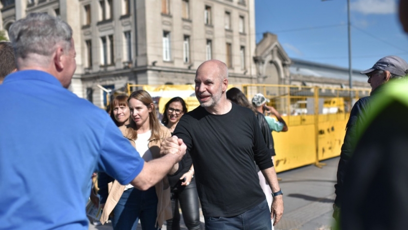 Rodríguez Larreta, en la obra de reordenamiento del espacio público en Retiro
