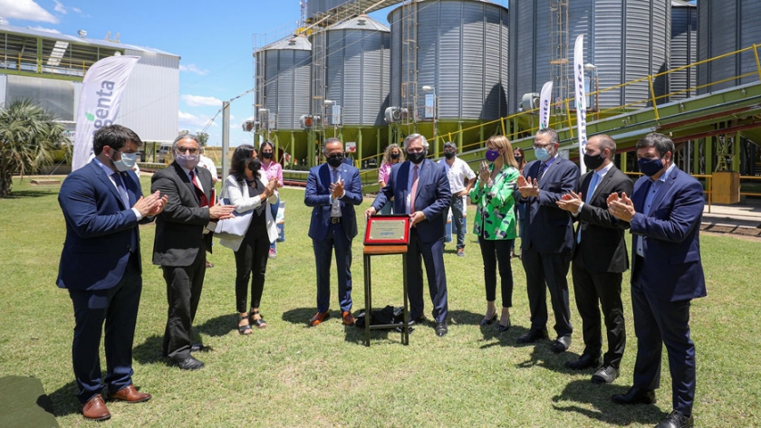 El Presidente participó del anuncio para la venta de 1.2 millones de toneladas de soja a China por USD 500 millones