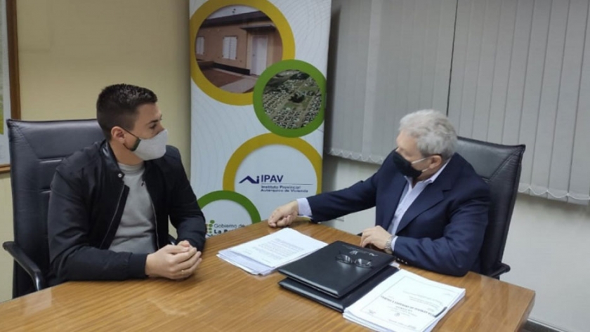 Titular del IPAV recibió al intendente de Telén