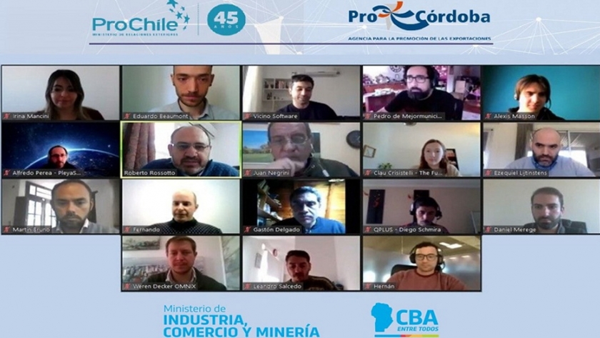 16 empresas tecnológicas de Córdoba y Chile mantuvieron una reunión de negocios