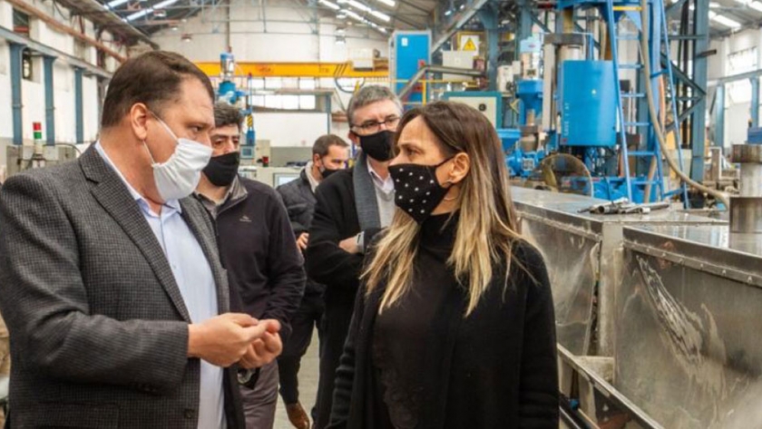 Malena Galmarini recorrió las instalaciones del Grupo DEMA