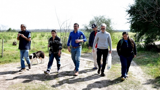 Lucio Amavet, acompañó la visita del coordinador nacional del Programa Pequeñas Donaciones