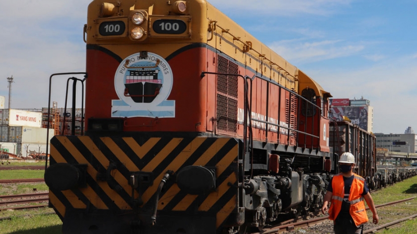 El puerto se consolida como multimodal: incrementó un 80% el movimiento ferroviario en 2020