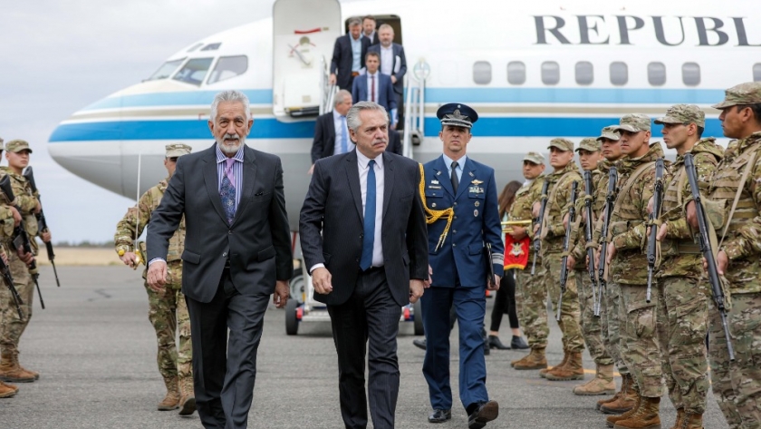 El presidente llegó a San Luis para encabezar una reunión de gabinete federal