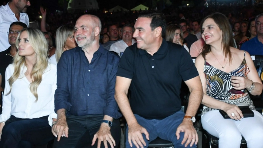 Valdés acompaño al Jefe Porteño Rodríguez Larreta en la novena noche de la Fiesta Nacional del Chamamé