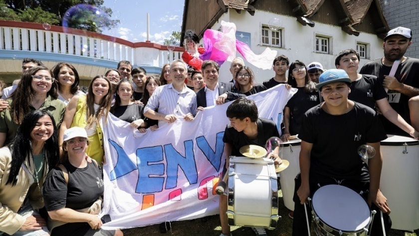 Kicillof participó del encuentro anual de jóvenes del programa Envión