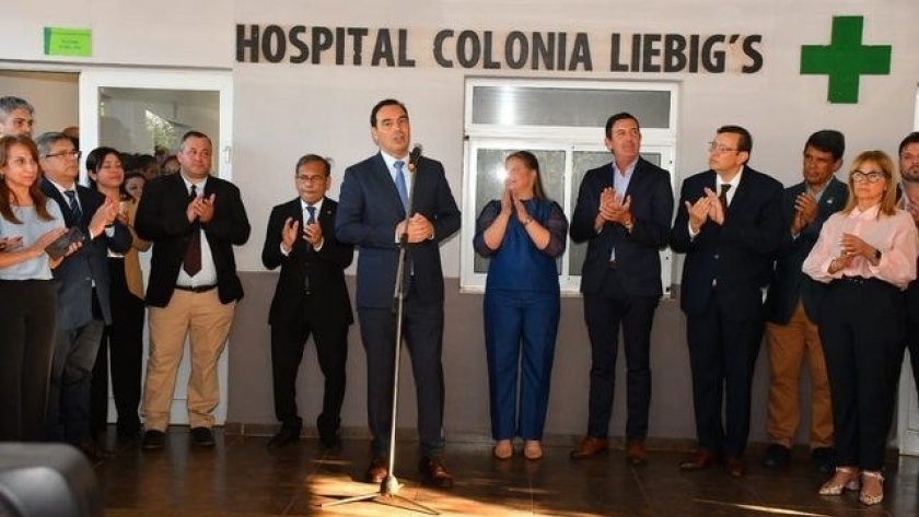 Valdés inauguró nuevas obras en el Hospital de Liebig y ratificó su apoyo a la salud pública