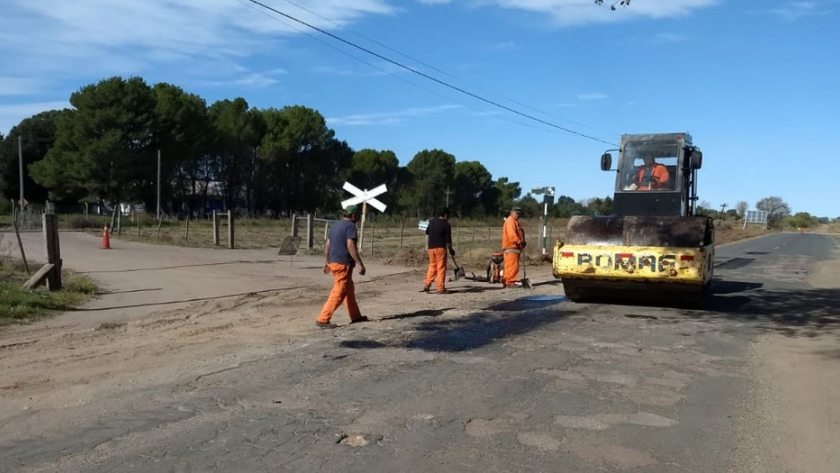 Comenzó la obra de asfalto en el acceso al Aeroclub de General Pico