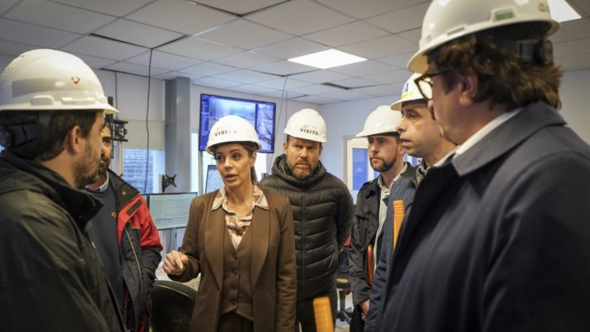Royon supervisó avances de obras en la Estación Transformadora Ezeiza y la Central Térmica de Ezeiza