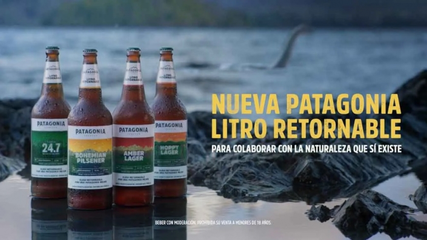Enfocada en el cuidado del medio ambiente , Cerveza Patagonia presento su nueva linea de botellas de litro retornable