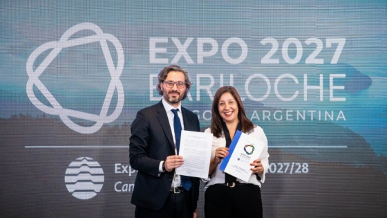 El Canciller Cafiero y la Gobernadora Arabela Carreras lanzaron la candidatura de Bariloche para ser sede de la Exposición Especializada 2027