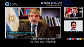 Salvarezza participó del cierre de #CILAC2021: el mayor Foro Abierto de Ciencias de la región