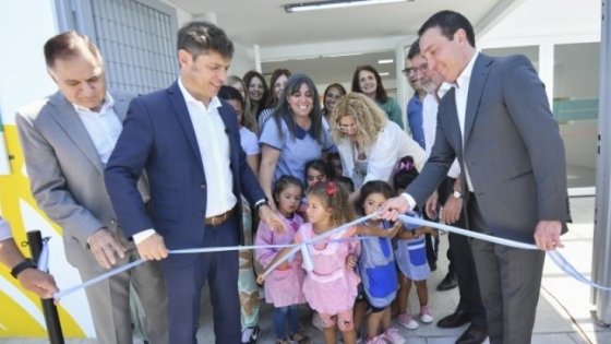 <Kicillof inauguró el 130° edificio escolar en tres años de gestión