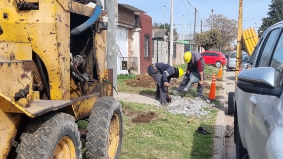 Más vecinos de Rojas acceden al gas natural gracias a obras conjuntas entre el Municipio y los frentistas