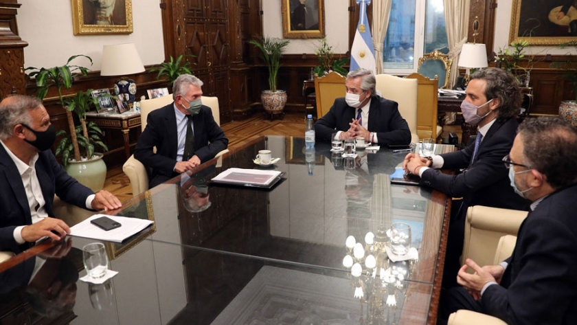 Alberto Fernández recibió a representantes de la empresa Newsan
