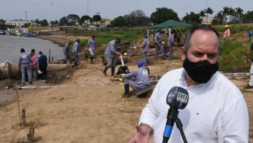 Aguas de Formosa trabaja en la preparación de un bombeo auxiliar de mayor capacidad