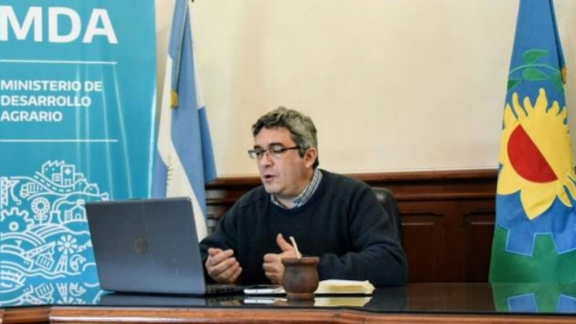 El ministro Javier Rodríguez destacó el desarrollo de las producciones intensivas en el último encuentro virtual de FEBA y FEBAPRI