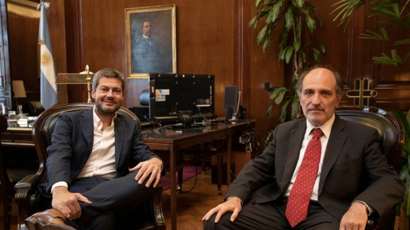 Reunión entre Matías Lammens y el presidente del Banco Nación