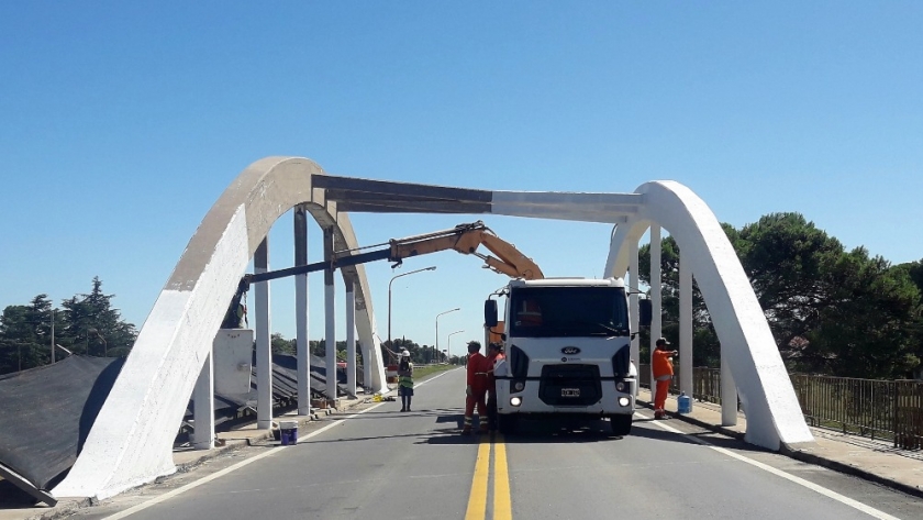 Buenos Aires: finalizó la restauración del puente de acceso a Pigüé