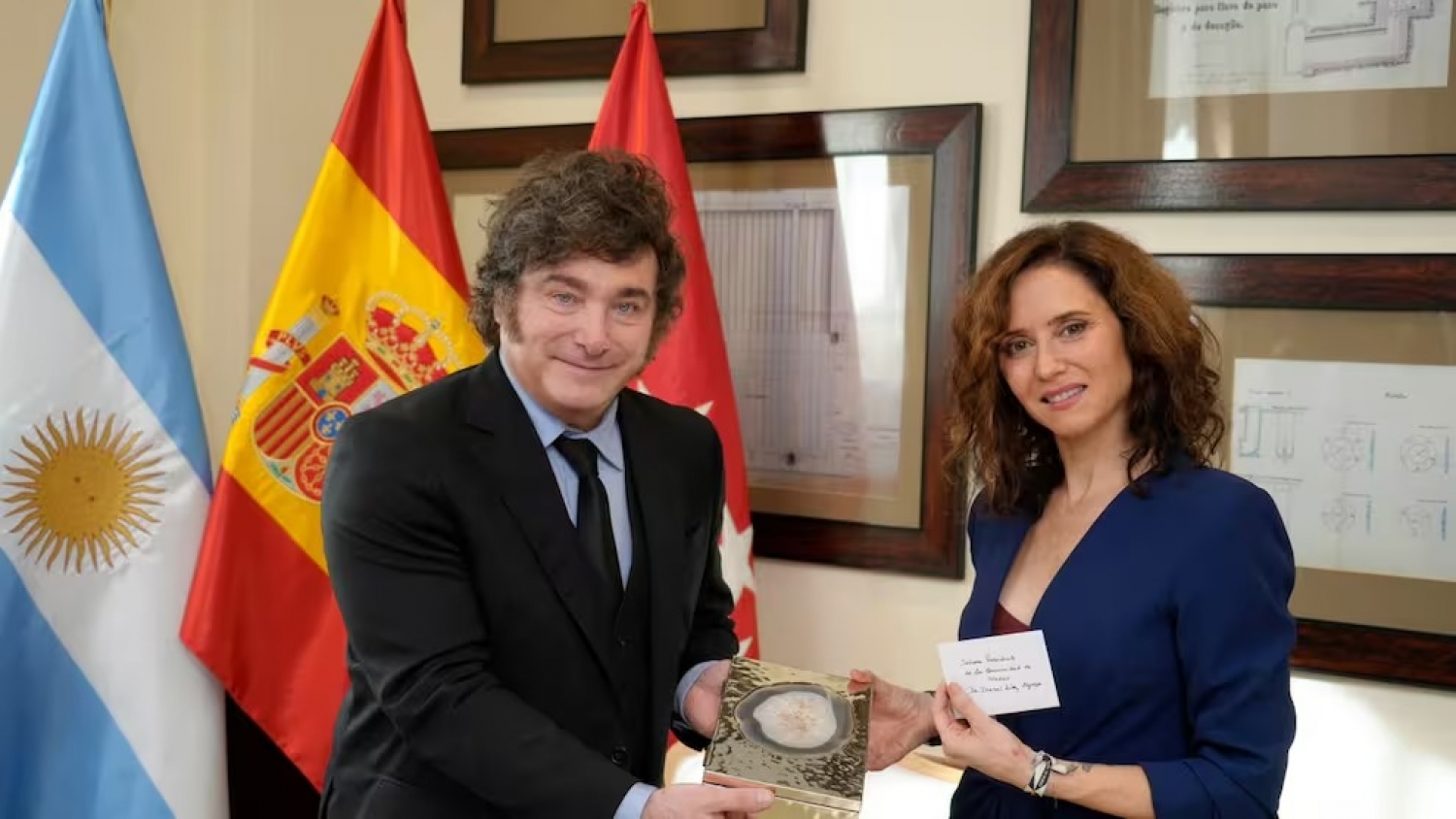 Milei se reunió con Ayuso y destacó el potencial de Argentina