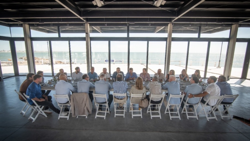 Verano 2023: intensa jornada de trabajo de Lammens en Mar del Plata