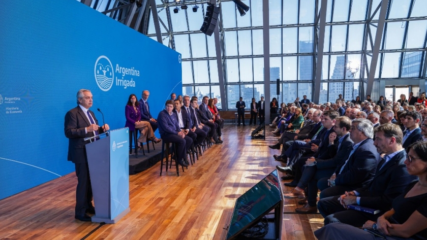 El Gobierno nacional presentó el Plan Integral Argentina Irrigada