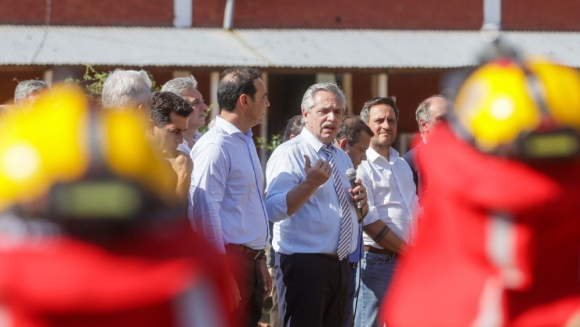 Alberto Fernández y Juan Cabandié recorrieron las provincias de Corrientes y Misiones y realizaron anuncios
