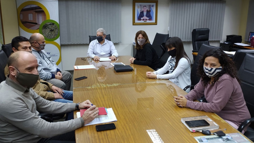 El presidente del IPAV recibió a la intendenta de Ingeniero Luiggi