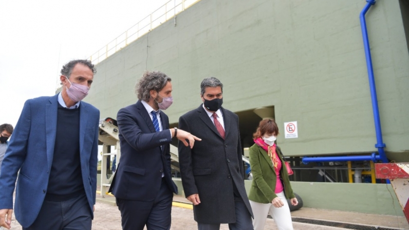 Cafiero, Katopodis y Capitanich inauguraron la Planta de Líquidos Cloacales de Gran Resistencia