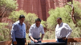 Cabandié firmó convenios en el Parque Nacional Talampaya para financiar proyectos ambientales en La Rioja