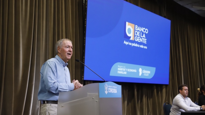 Banco de la Gente: Schiaretti otorgó 300 nuevos créditos