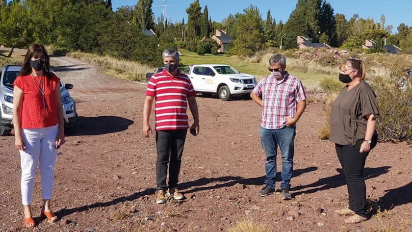 Visitaron obras turísticas en la Villa El Chocón