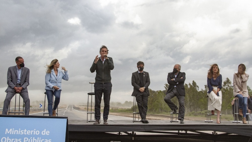 Katopodis y Kicillof habilitaron 6 kilómetros de la Autopista Presidente Perón