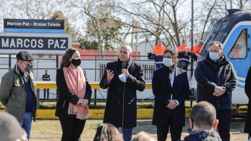 El tren Belgrano Sur llegó a Marcos Paz después de 28 años