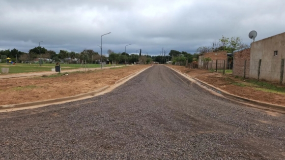 Corrientes proveyó de cordón cuneta a 15 cuadras de la localidad de Mantilla