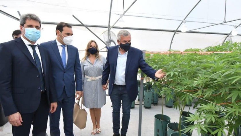 Valdés participó en Jujuy del acto inaugural de un laboratorio productor de cannabis medicinal y firmó un convenio de capacitación en la temática