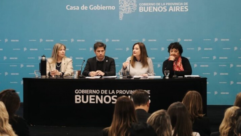 El gobernador Axel Kicillof y la ministra Estela Díaz, encabezaron el lanzamiento de la Escuela de Género, Gobierno y Comunidad, destinada a agentes del Estado e integrantes de organizaciones sociales y comunitarias