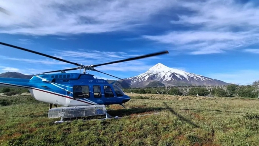 Concluyó con éxito la campaña de mantenimiento en el volcán Lanín