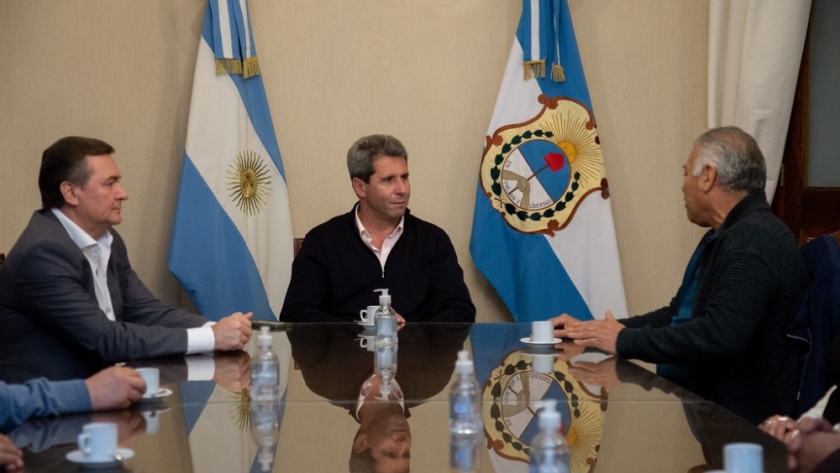 El gobernador Uñac recibió a integrantes de la Unión Obrera Ladrillera de la República Argentina