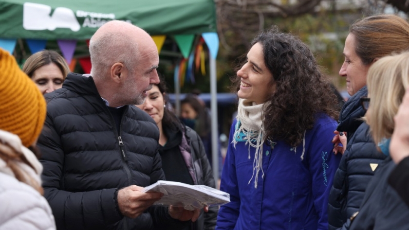 Rodríguez Larreta con vecinos en el Festival Saludable en Parque Saavedra