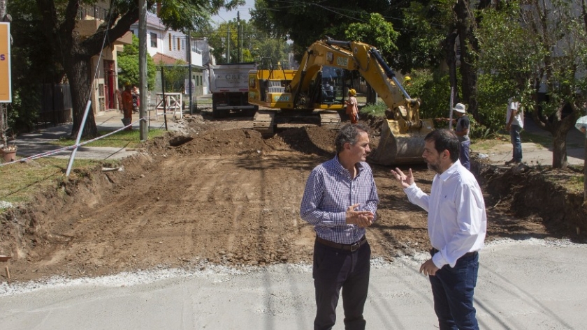 En San Martín, Katopodis inició las obras de puesta en valor de la Av. Eva Perón