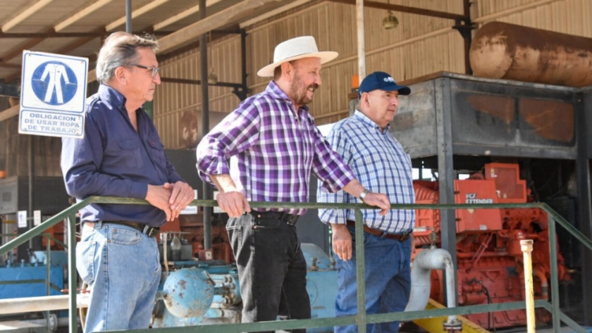 El Gobernador formoseño recorrió el yacimiento El Surubí