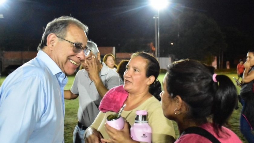 Respondiendo al pedido de los vecinos, Tassano habilitó nueva iluminación y mejoras en el Barrio Jardín