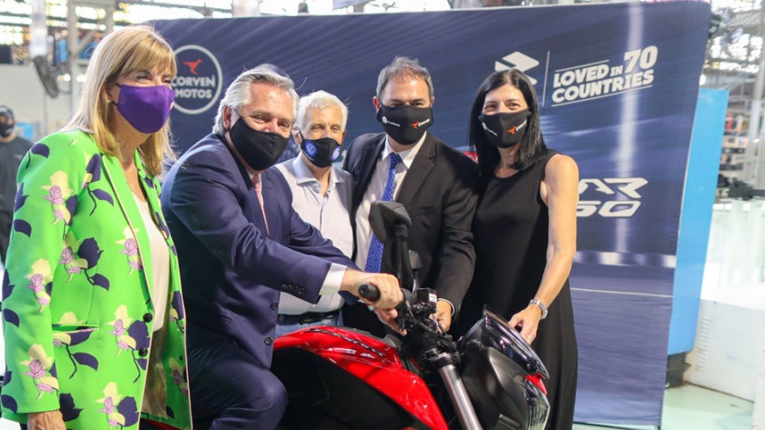 El Presidente participó del anuncio de inversiones de Corven Motors Argentina por $980 millones que generará cientos de puestos de trabajo