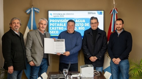 Córdoba invertirá más de $1.739 millones en obra de agua potable para Puesto de Castro